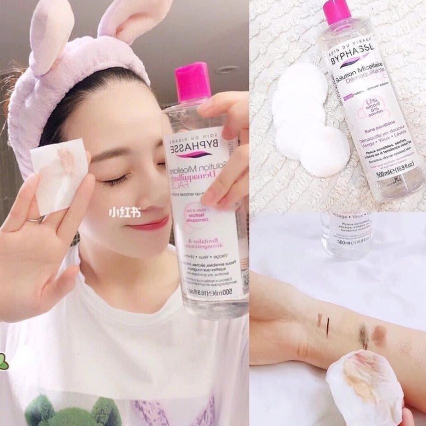 [Hàng Auth] Nước tẩy trang byphasse 500ml sạch sâu giảm bụi bẩn cho da dầu mụn chính hãng