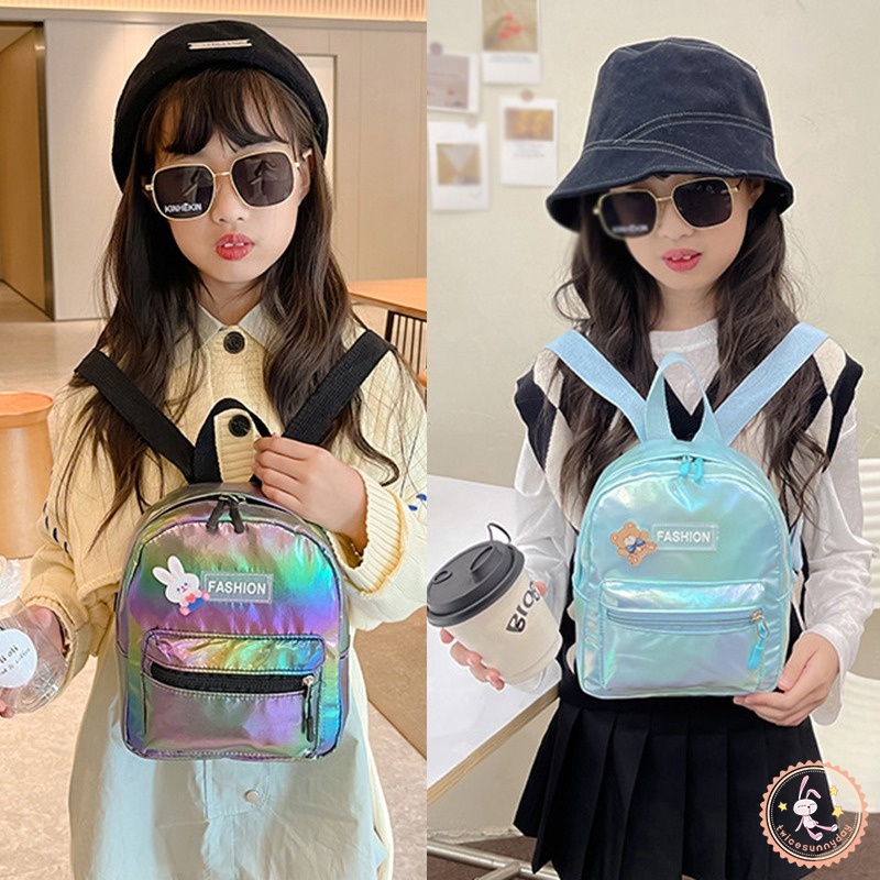 Balo Da PU Họa Tiết Hoạt Hình Phong Cách Hàn Quốc Cho Bé