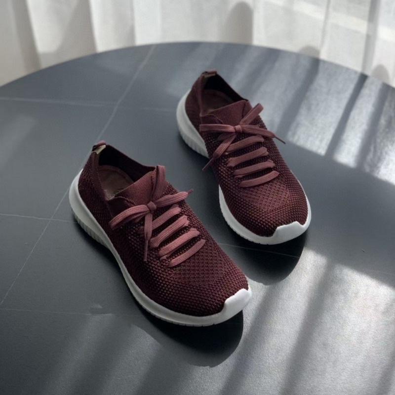 Giày chạy bộ Skechers nữ giả dây siêu nhẹ êm