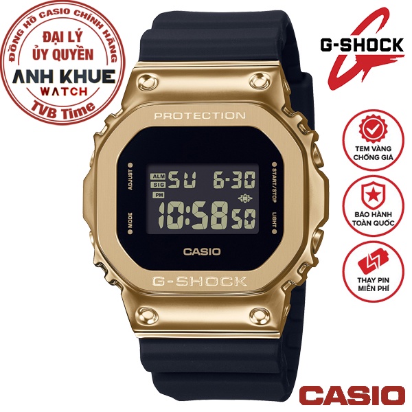 Đồng hồ nam dây nhựa Casio G-Shock chính hãng GM-5600G-9DR (43mm) - bảo hành 5 năm