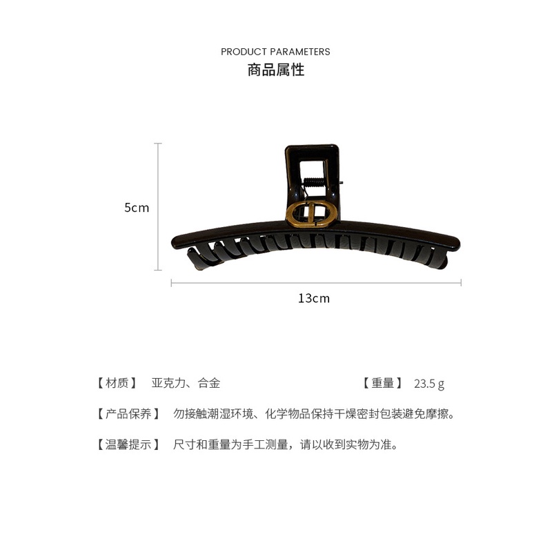 Kẹp Tóc Hình Cá Mập Bằng Acrylic In Chữ Thời Trang Cao Cấp Cho Nữ