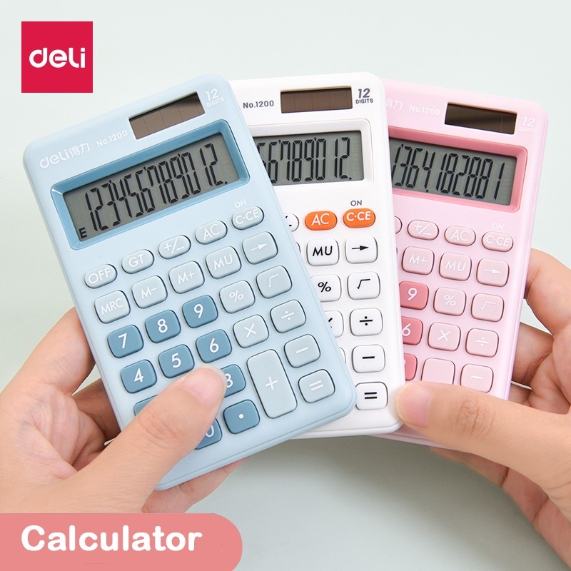 Máy Tính Xách Tay 12 Bit Màu Sắc Macaron Dành Cho Văn Phòng Trường Học