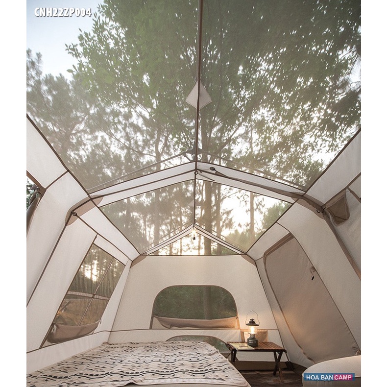 Lều Glamping Tự Bung 5-8 Người 2 Phòng Ngủ NatureHike Village 13 CNH22ZP004