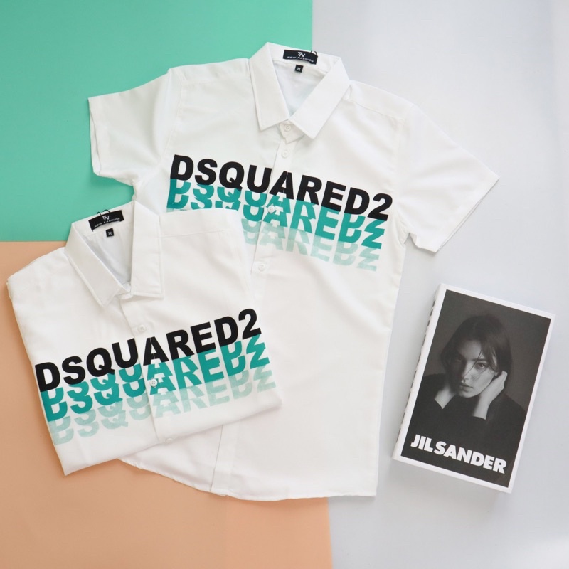 Áo sơ mi nam TAY NGẮN IN CHỮ CÁ TÍNH  SMTN