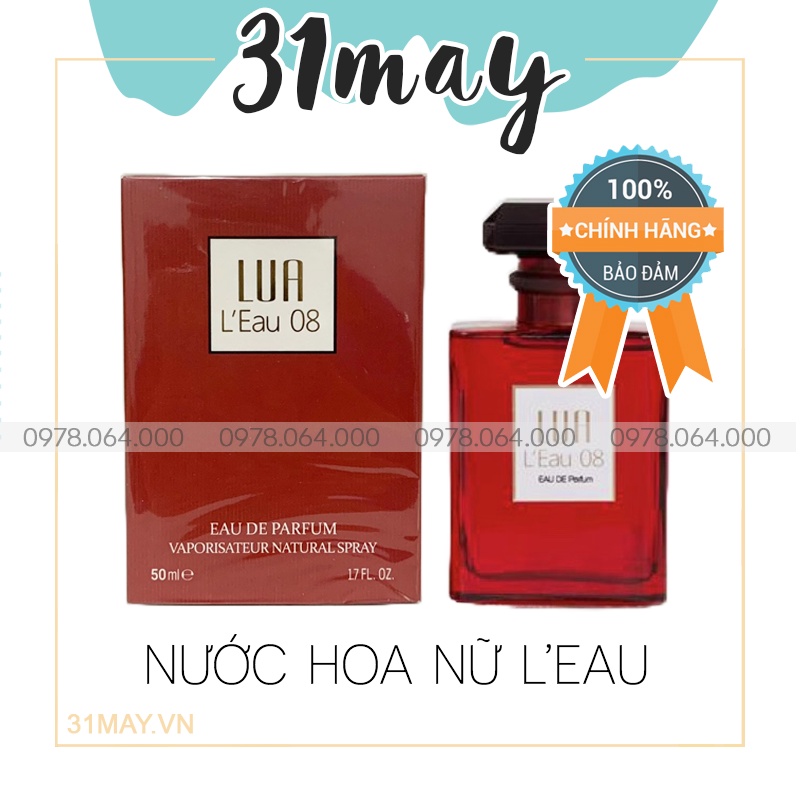 Nước Hoa Nữ Leau 08 LUA Perfume Chính Hãng 50ml Nước Hoa Chuẩn Hương Từ Pháp