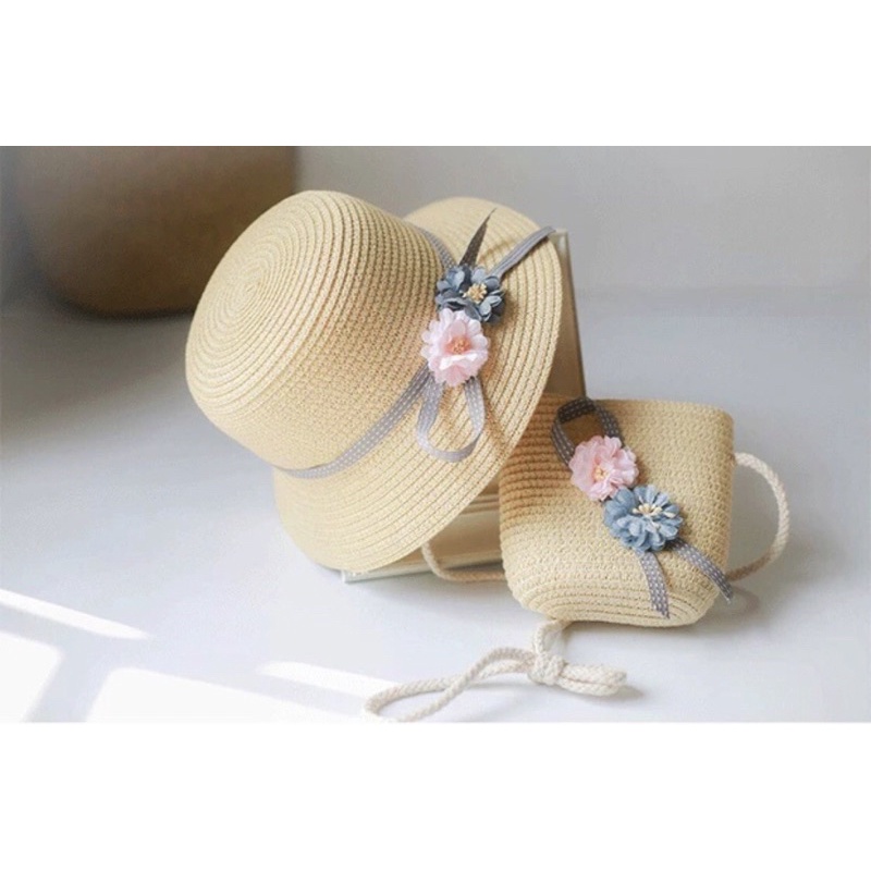 Set túi mũ cho bé gái siêu xinh