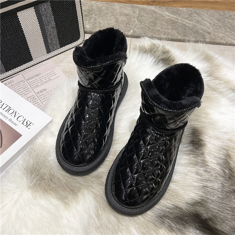 Giày Đi Tuyết Cổ Thấp Chống Trượt Màu Đen Cho Nữ