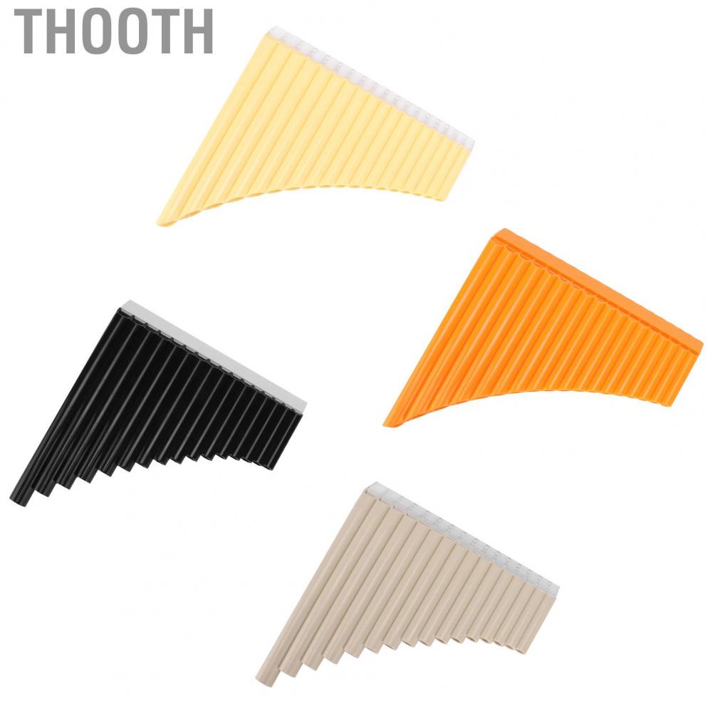 Thooth Pan Flute 16 Pipes Wind Instrument with Cardboard Carrying Bag for Beginners Teaching Staff Adults