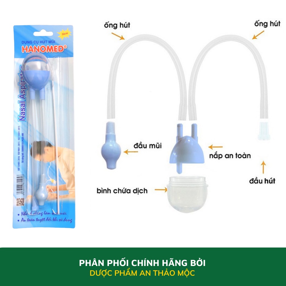 Dụng cụ hút mũi Tanaphar HANOMED giúp nhanh chóng làm sạch mũi an toàn tuyệt đối khi sử dụng cho bé