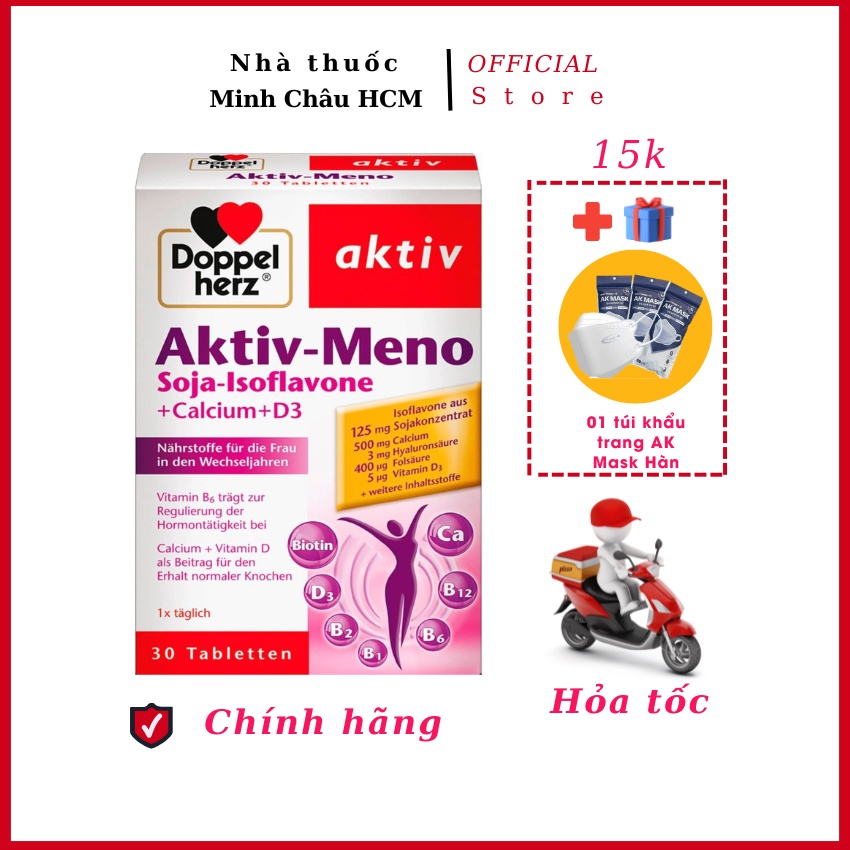 Aktiv Meno cân bằng nội tiết tố nữ nhập khẩu Đức chính hãng hộp 30v- nhà thuốc Minh Châu HCM