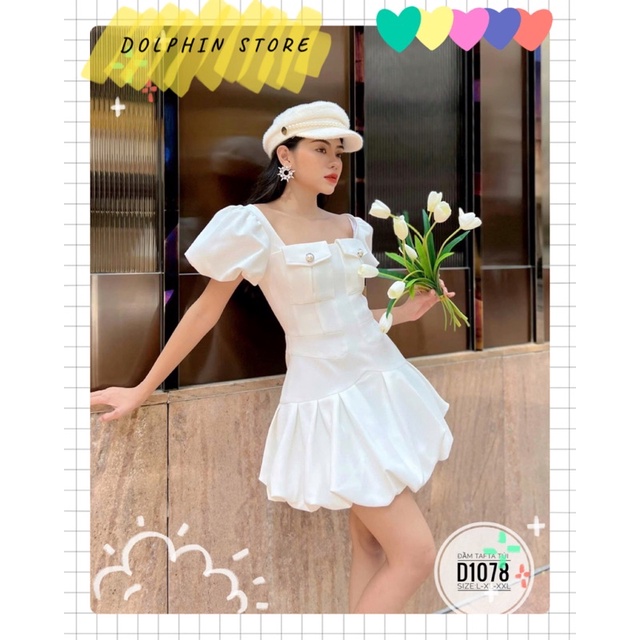 BIGSIZE Đầm trắng bigsize