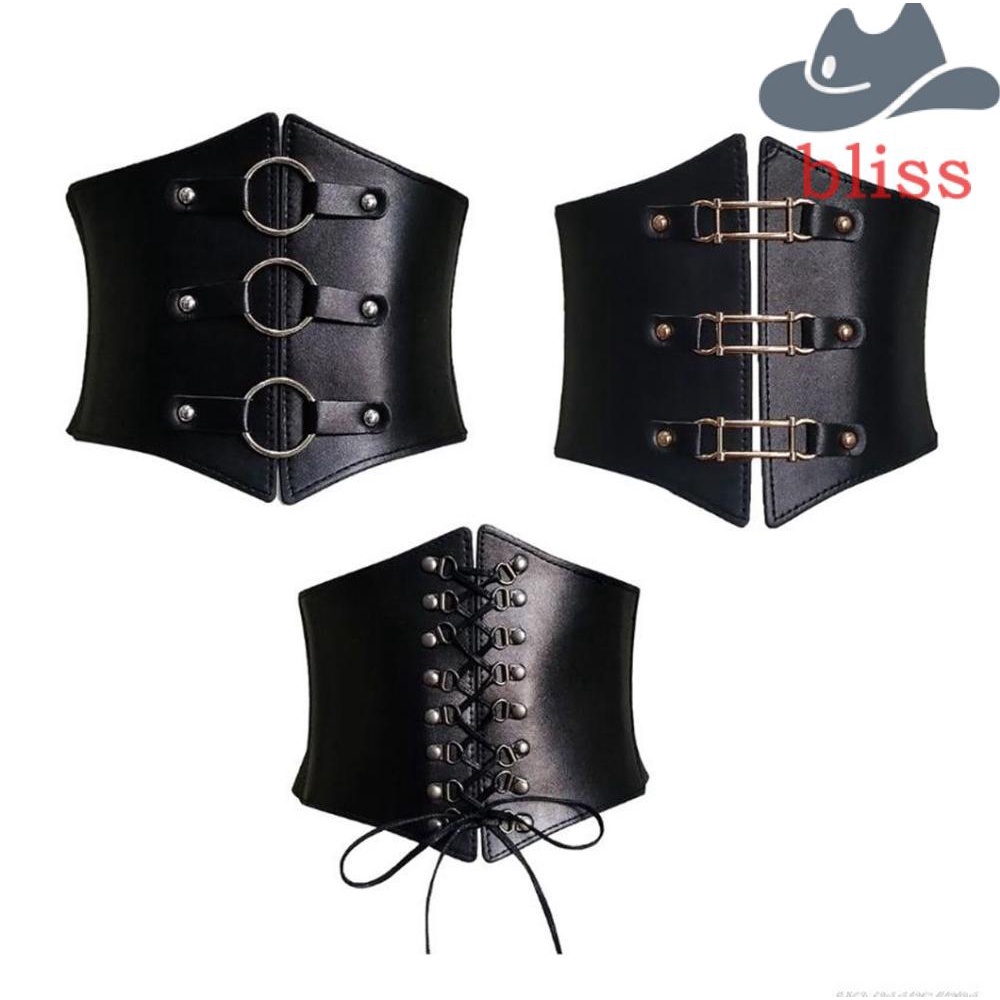 Thắt Lưng Bản Rộng Co Giãn Đính Đinh Tán Đơn Giản Dễ Phối Đồ