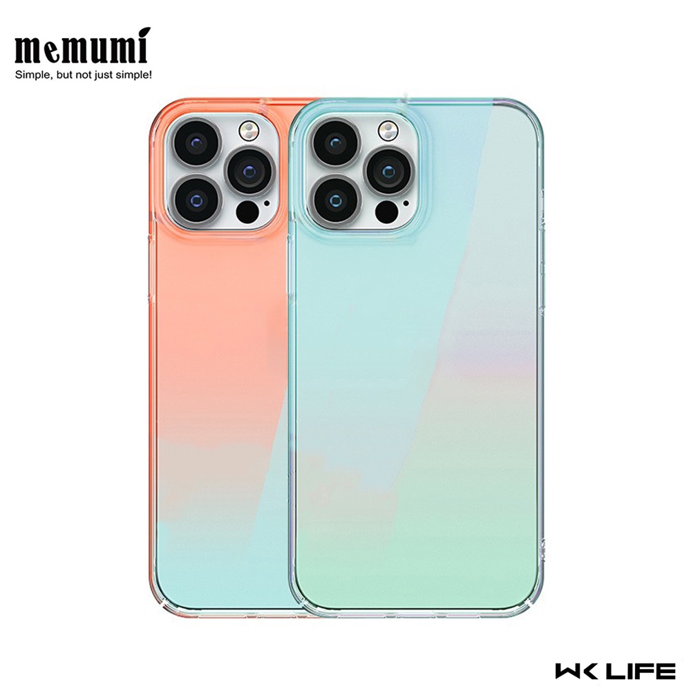 Ốp Lưng Đổi Màu Theo Góc Nhìn Memumi Không Ố Vàng Cho 13 / 13 Pro / 14 Pro Max