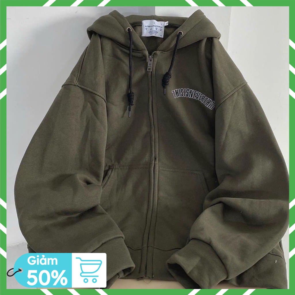 Áo khoác nỉ hoodie nam nữ form rộng, Áo khoác nam nữ form rộng nỉ dày unisex ulzzang hàn quốc NEVERTHAT mẫu hottrend