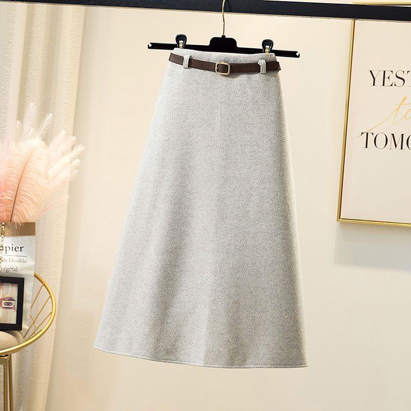 Chân Váy Len Chữ A Lưng Cao Thời Trang Thu Đông 2022 Mới