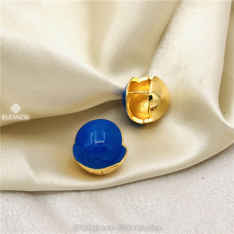 Bông tai nữ chuôi bạc 925 Eleanor Accessories hình cầu màu sắc trẻ trung phong cách Hàn Quốc phụ kiện trang sức hiện đại