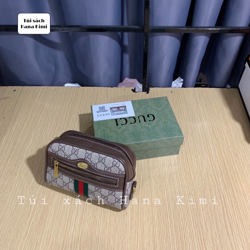 Túi đeo chéo nữ thời trang sọc đỏ size nhỏ