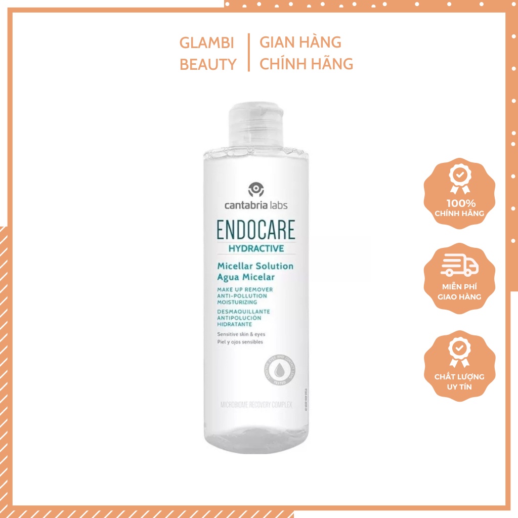 Nước tẩy trang Endocare Hydractive Micellar Solution Aqua Micelar 400ml
