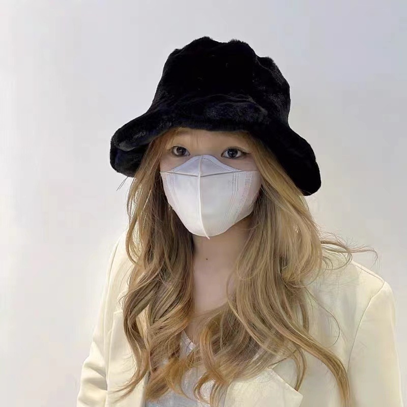 1 Nón Tai Bèo Lông Xù Mềm Mại Ấm Áp Thời Trang Dành Cho Nữ