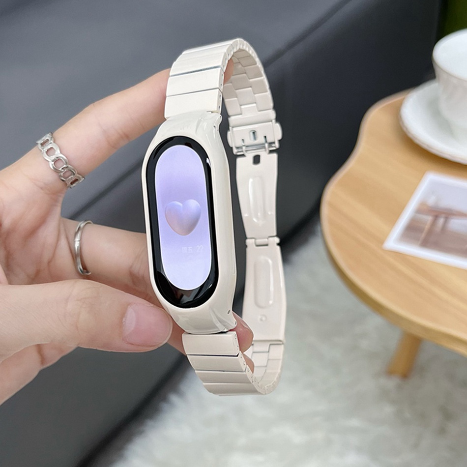 Dây Đeo Thay Thế Bằng Thép Không Gỉ Thời Trang Cho Xiaomi Mi Band 7 6 5 4 3