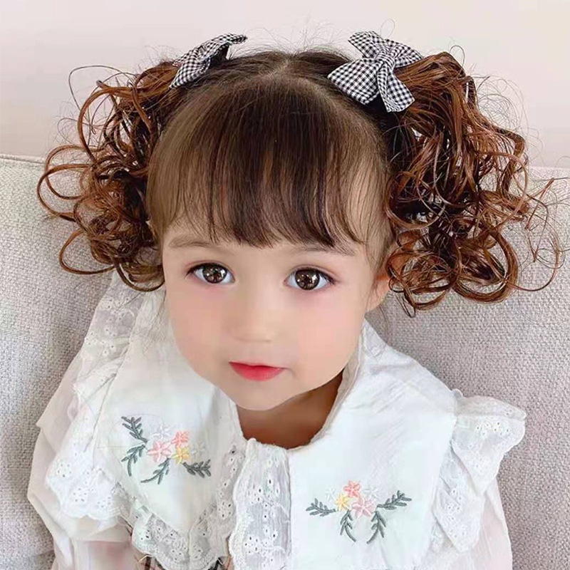 Set 2 Kẹp Tóc Giả Xinh Xắn Dành Cho Bé Gái