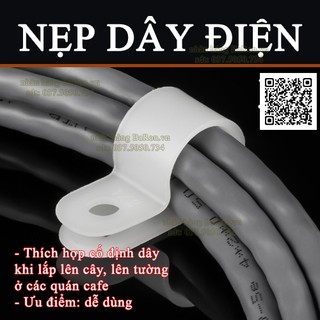 Nẹp ghim dây điện (ghim đinh hoặc ghim bằng vít)