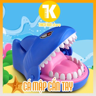 Đồ Chơi Khám Răng Cá Sấu, Cá Mập Cắn tay, Cá Sấu Cắn Tay Xả Stress nhựa ABS chất lượng THiên Kim Store An toàn cho bé