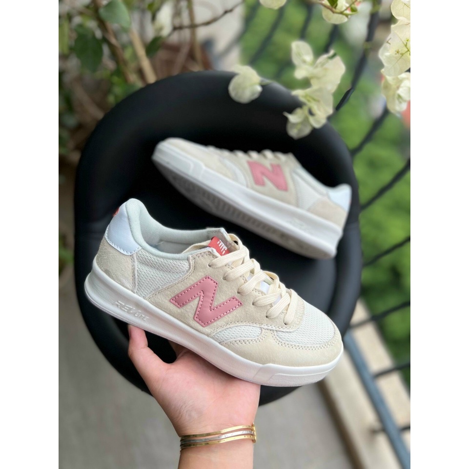 Giày NewBalance crt300, NB 300 Hồng Nhạt Bản Quảng Châu cao cấp Full Box Bill