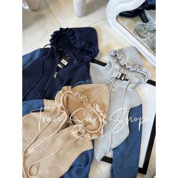 Áo Khoác Len Tay Jean