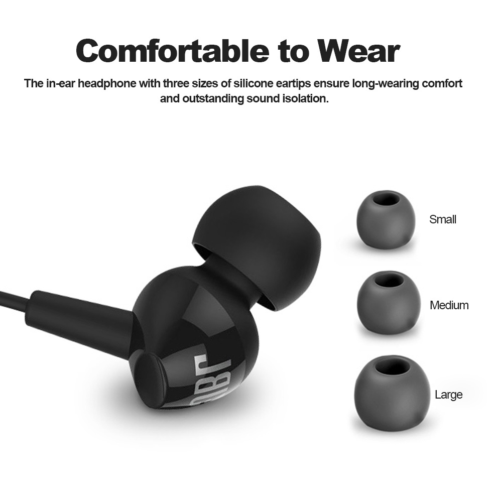 Tai Nghe Nhét Tai JBL C100SI Chính Hãng 100% Có Dây 3.5mm Âm Thanh Siêu Trầm Có Micro Cho Điện Thoại Android IOS