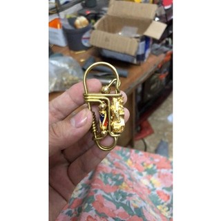 Móc khoá kết hợp tỳ hưu đồng thau không phai màu hàng cao cấp