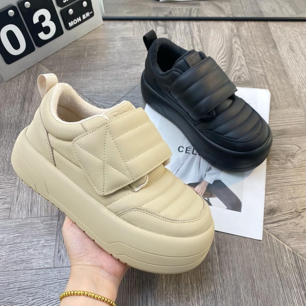 Giày Bánh Mì Đế Dày Tăng Chiều Cao Phong Cách Thu Đông Mới
