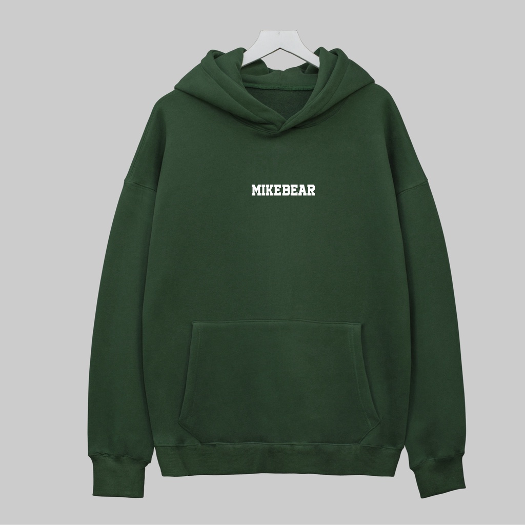 Áo hoodie gấu ngược Mikebear nỉ bông cao cấp Unisex, áo khoác nam nữ Ulzzang có mũ 2 lớp