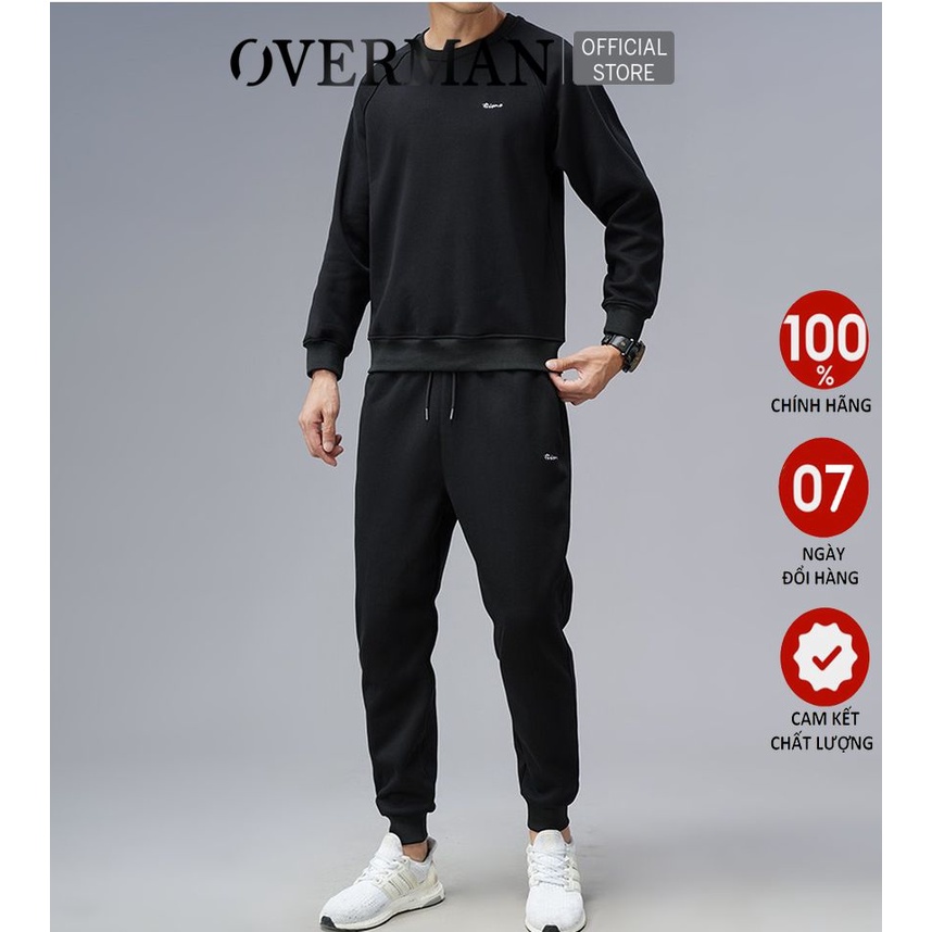 Đồ bộ nam dài tay thể thao mặc nhà kiểu dáng trẻ trung BN01 - Overman