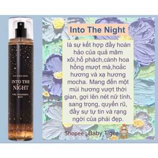 Body mist bath & body works - into the night 236ml