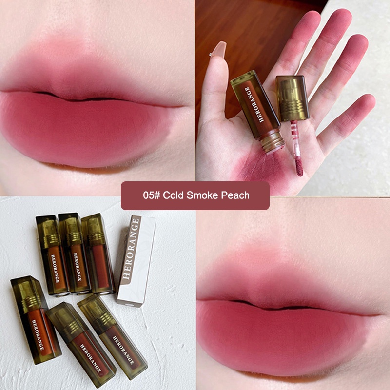 ✨✨HERORANGE Son Kem Màu Nhung Lì Không Dính Cốc Không Phai Màu