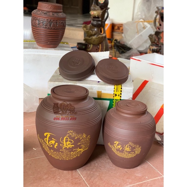 Hàng kĩ,chum sành tài lộc,trống đồng ngâm rượu không men 10l,20l,30l