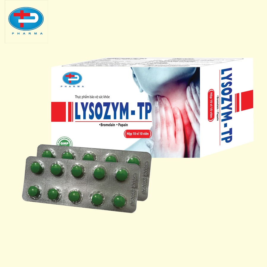 Viên Nén Lysozym – Tp TÂM PHÚC PHARMA Hỗ Giúp Giảm Phù Nề Sưng Tấy Các Trường Hợp Tổn Thương Mô Mềm