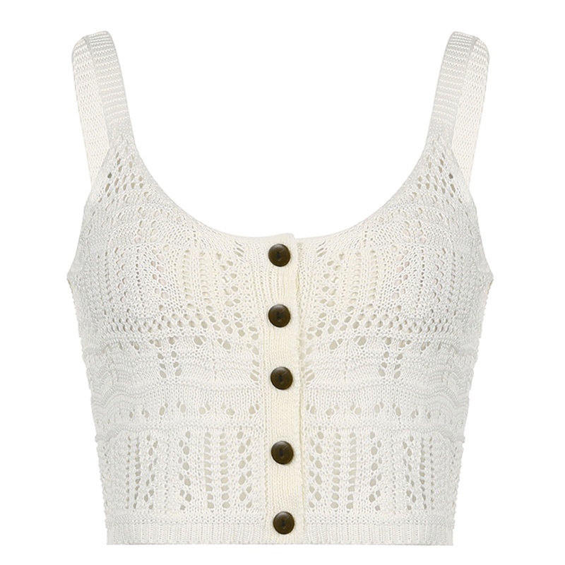 Áo Lửng Đan Len Không Tay Thời Trang Quyến Rũ Dành Cho Nữ