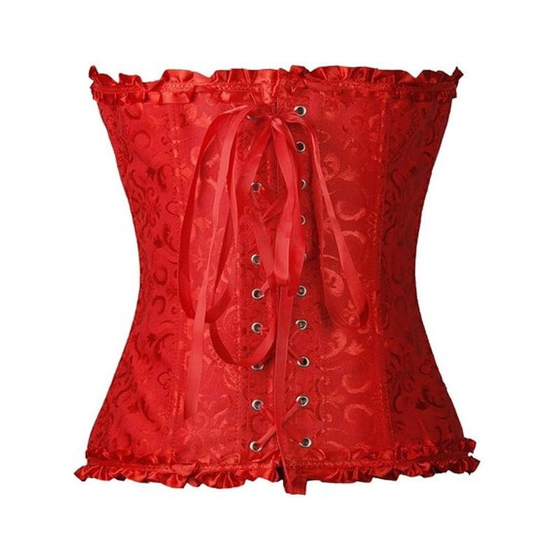 Áo corset Ren Hoa Xuyên Thấu Gợi Cảm Hóa Trang halloween Màu Đỏ Đen Xanh Lá Hồng
