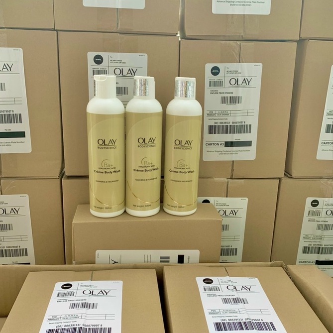 Combo 3 chai SỮA TẮM Olay b3+ Vitamin C làm sáng da 300ml/1 chai