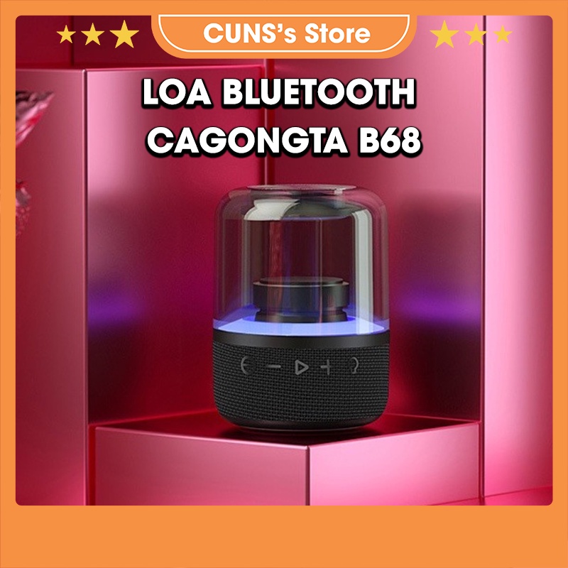 Loa Bluetooth Cacongta B68 Đa Năng Cao Cấp, Đèn Đổi Màu, Chuẩn Chất Âm, Công Nghệ Kết Nối Mới TWS - CUNS's Store