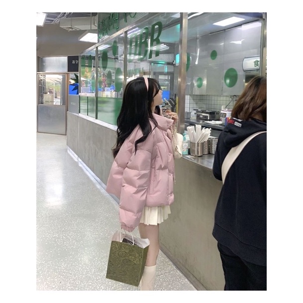 Áo phao pastel dáng ngắn