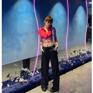 Áo somi crop kaki nữ Onism Xeinia top màu hồng - Minidrop22 ONISM