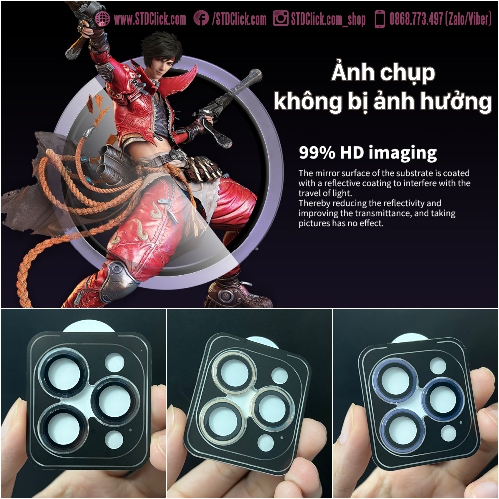 KÍNH CAMERA IPHONE 14 PRO MAX - 14 PRO - 14 PLUS - 14 MINI URR AUTOBOT 3D AR SIÊU MỎNG CHÍNH HÃNG - HÀNG CHUẨN