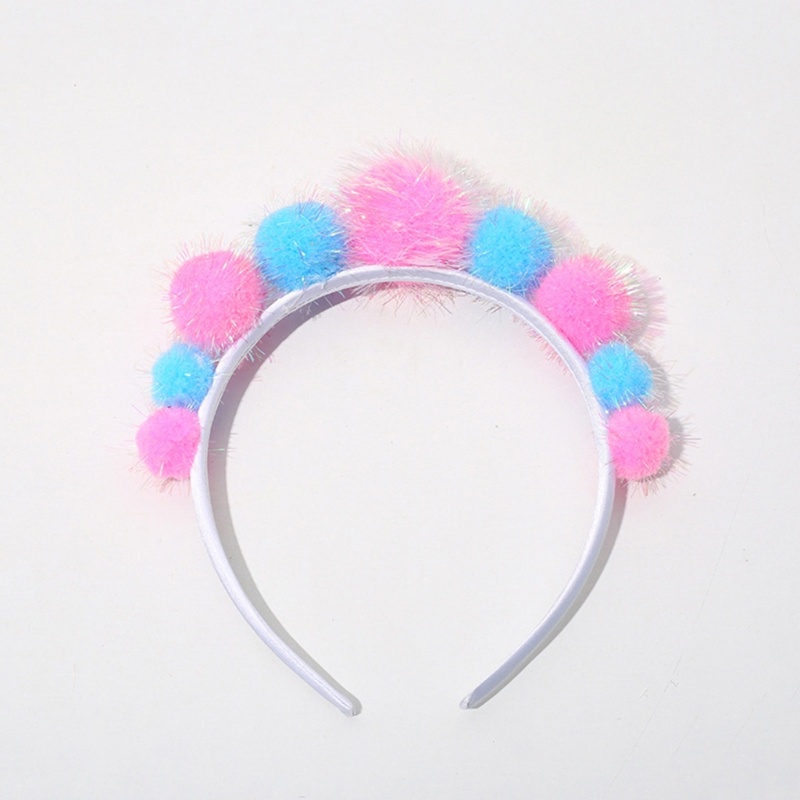 Băng Đô Cài Tóc Đính Bóng Lông Phong Cách Giáng Sinh Năm Mới