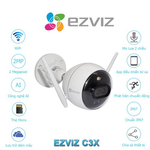 Camera Wifi Full Color Ezviz C3X
