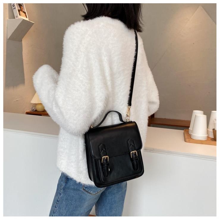 Túi đeo chéo nữ da trơn size nhỡ phong cách 2 ngăn thời trang hàn quốc BL02