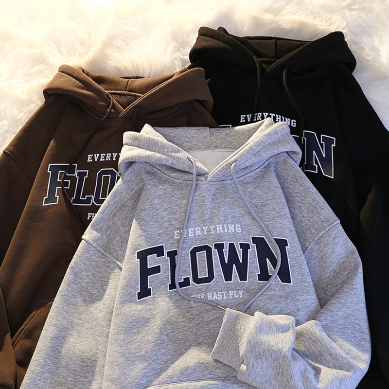 Áo Hoodie Dáng Rộng Tay Dài In Hình Thời Trang Hàn Quốc Dành Cho Nam