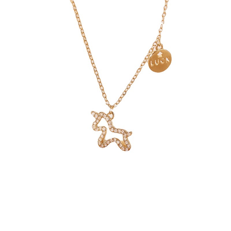 Vòng cổ Hình Kỳ Lân Thiết Kế Đơn Giản Sang Trọng Cho Nữ